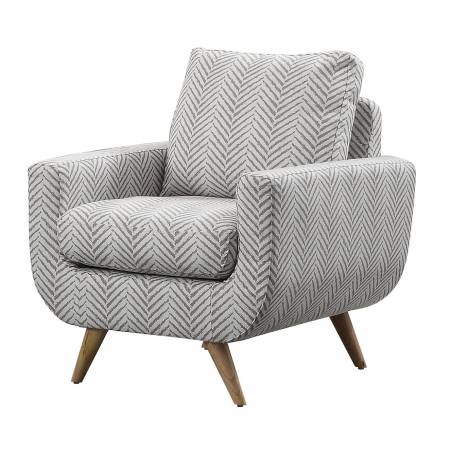 Deryn Accent Chair - Polyester - Grey